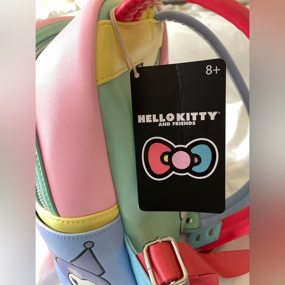Sanrio Hello Kitty My Melody & Friends Kuromi Mini Color Backpack by Loungefly - Picture 12 of 16
